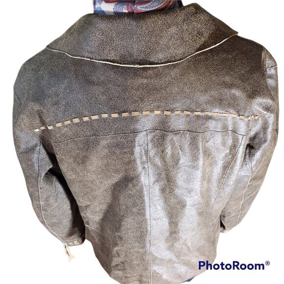 Bernardo  | Brown Western Styled Leather Jacket | Large - Picture 6 of 7